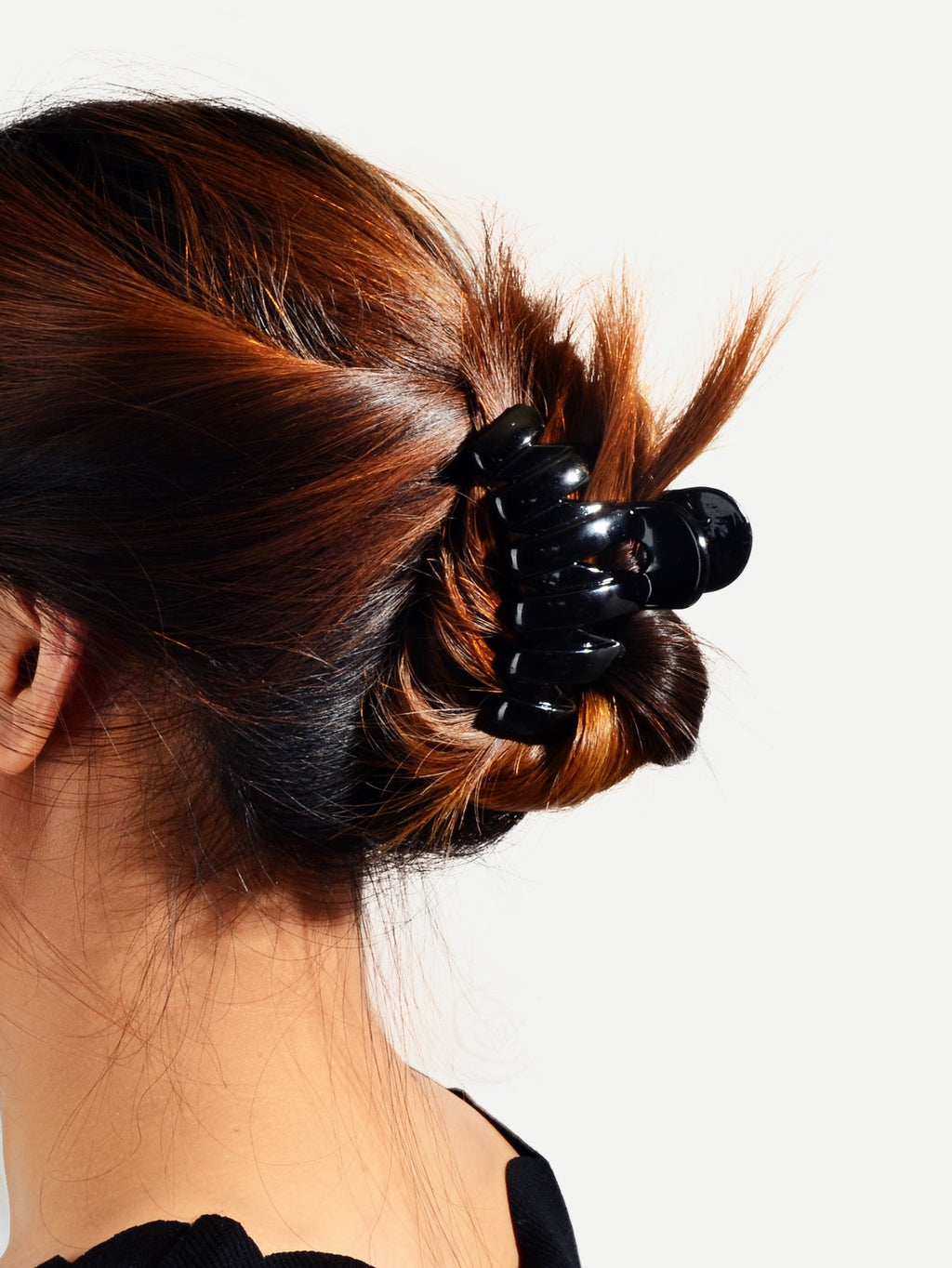 2pcs $5.99 Big Hair Claw Hair Accessory Black Plastic Bowknot Hair Clip Headwear