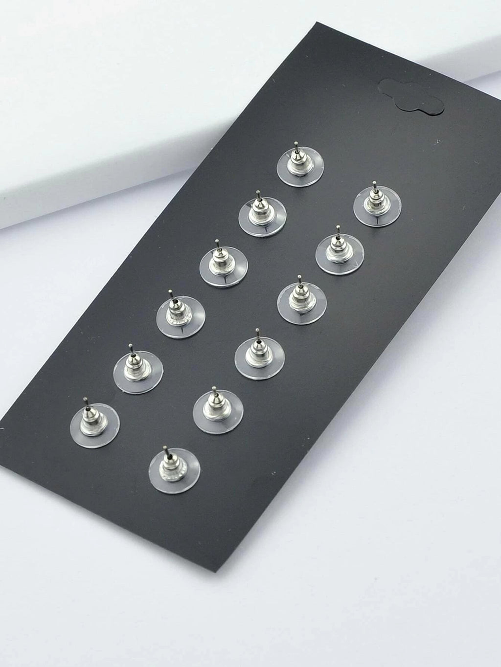 6 Pairs Designer Traditional Antique Silver Geometric Turquoise Stud Earrings